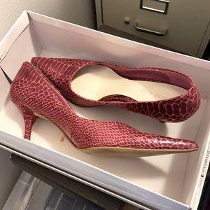 Nine West Nuncio Pump pink croc color